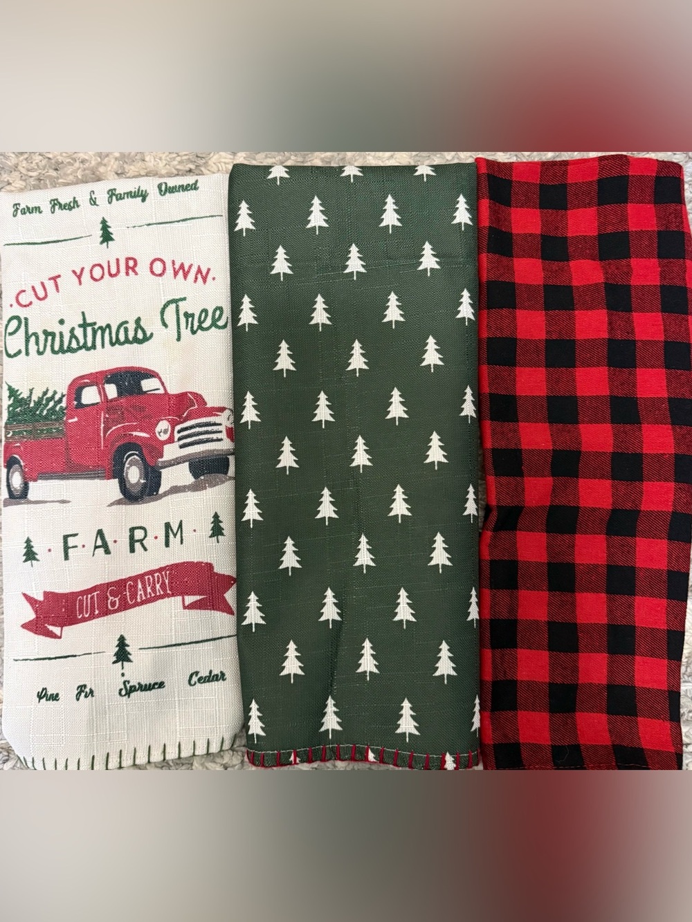 Decorative Christmas towel set